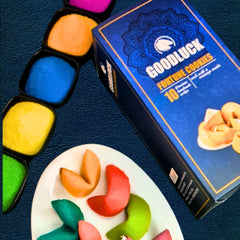 Holi Special: Personalized Assorted Colour Fortune Cookies – Corporate Gifting Pack (Min. 3 Boxes)