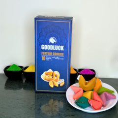 Holi Special: Personalized Assorted Colour Fortune Cookies – Corporate Gifting Pack (Min. 3 Boxes)